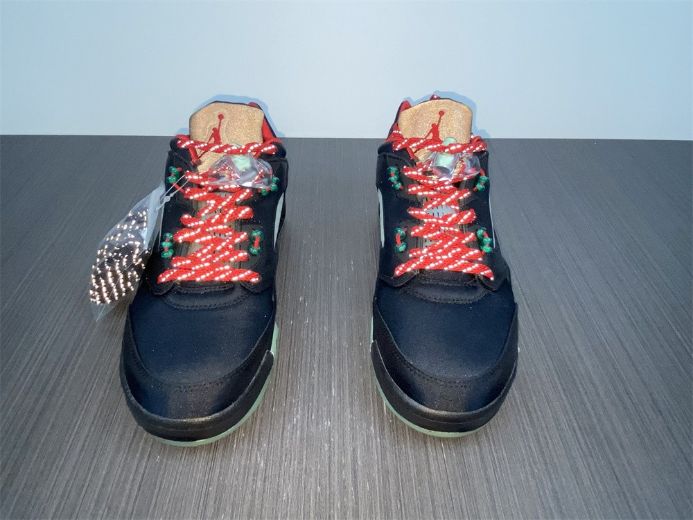 Air Jordan 5 Low Black Green Red DM4640-036