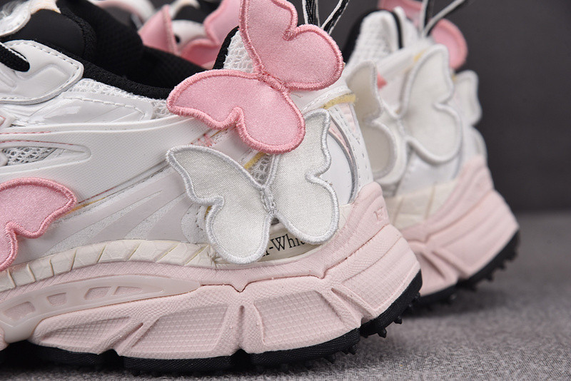 OFF-WHITE Be Right Back Pink White Butterflies