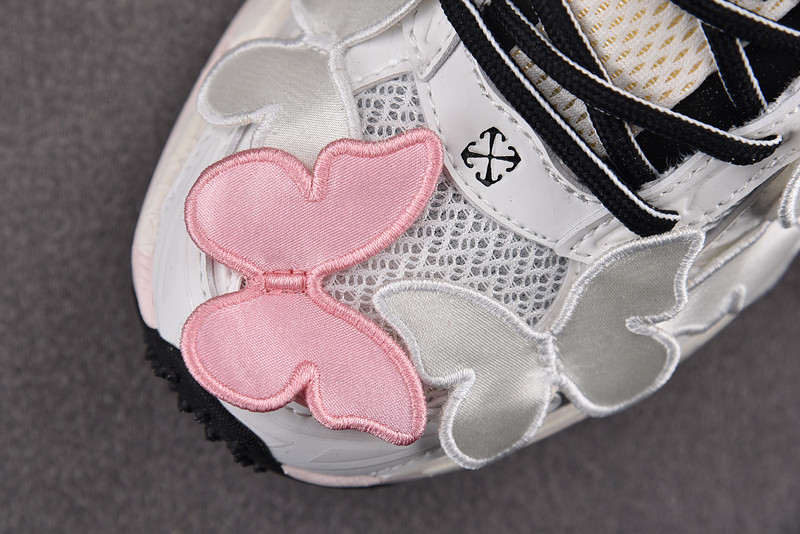 OFF-WHITE Be Right Back Pink White Butterflies