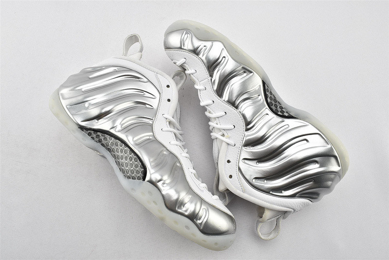 nike air foamposite one Ch*0me white aa3963-100