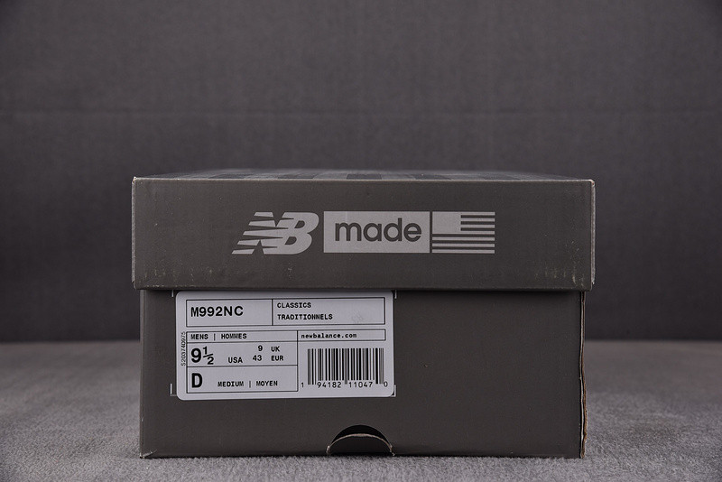 New Balance M992NC White Silver
