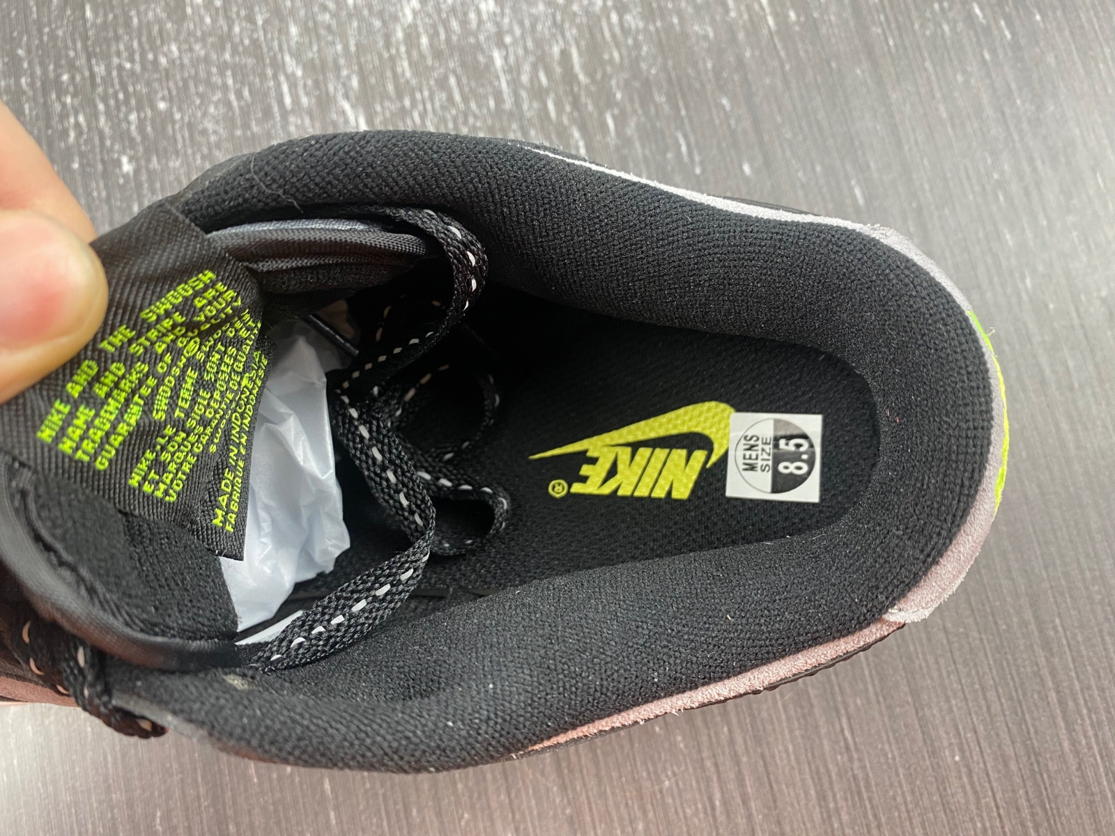 Nike Dunk Low "Black/Grey/Neon Green" FQ2205-001