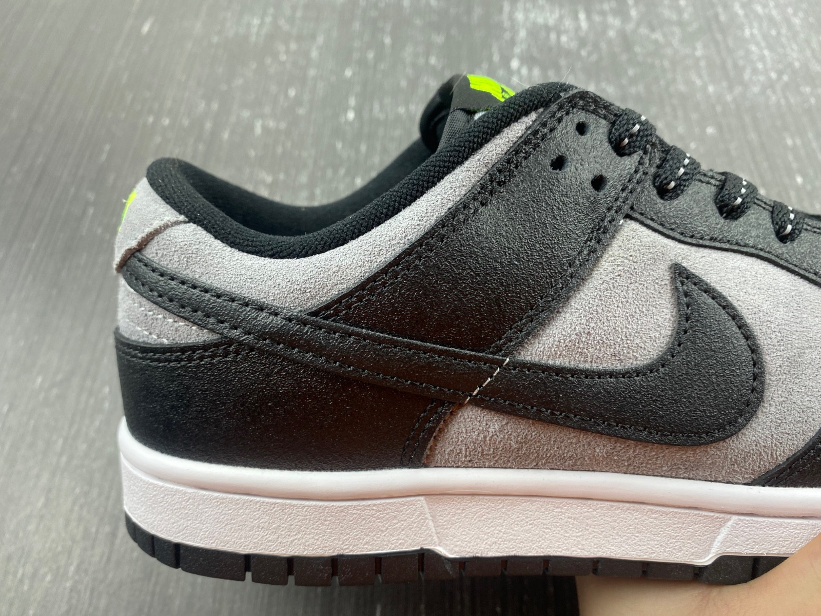 Nike Dunk Low "Black/Grey/Neon Green" FQ2205-001