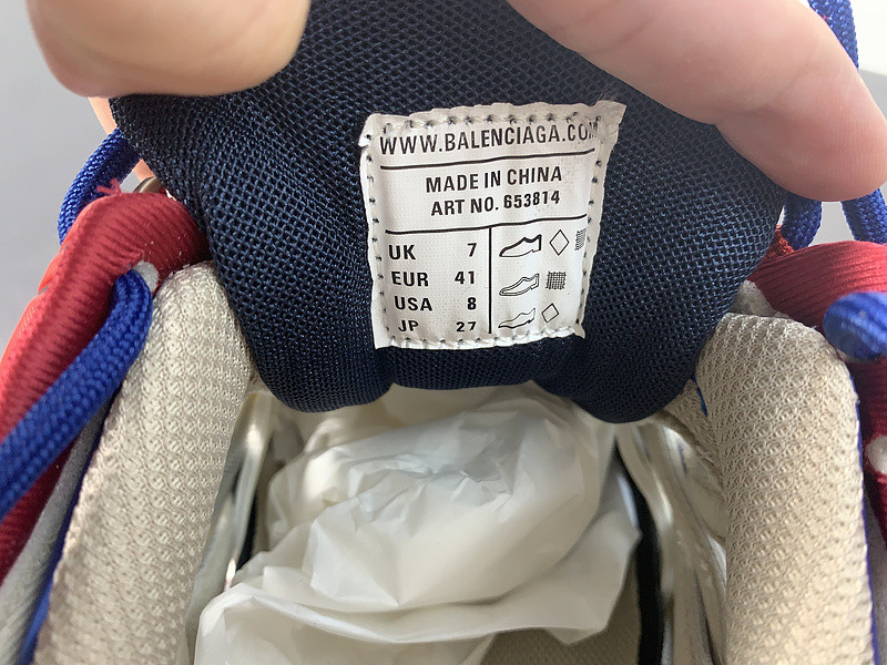 Ba*len*cia*ga track.2 beige blue red 568615 w2gn2 8570