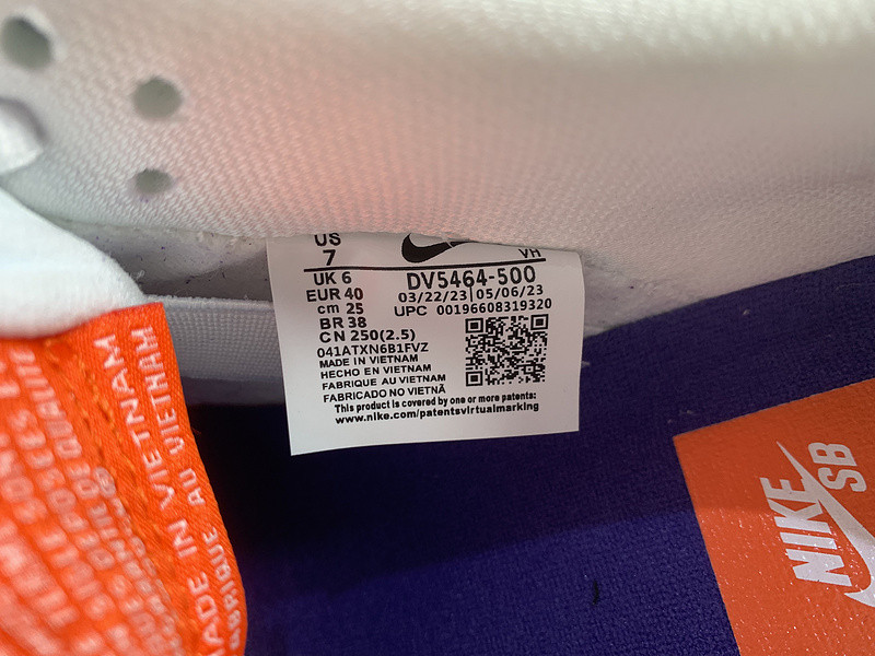 Nike SB Dunk Low Pro ISO Orange Label Court Purple DV5464-500