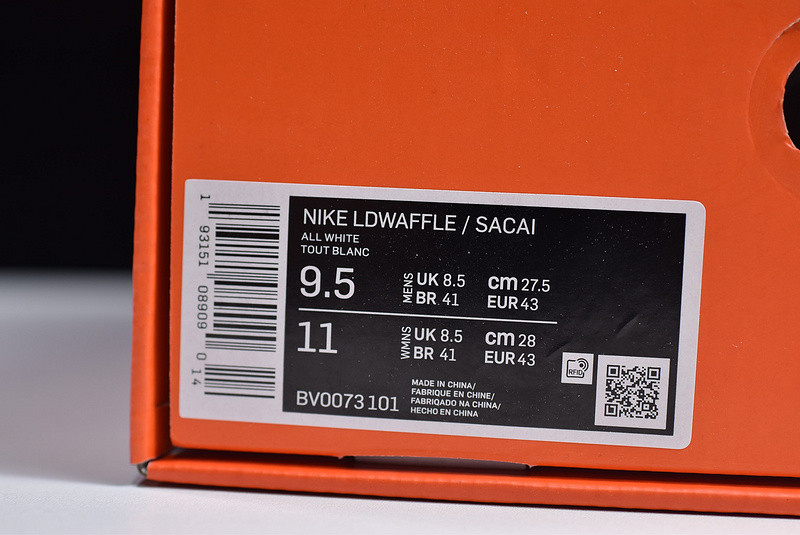Nike LD Waffle x Sacai White Nylon BV0073-101