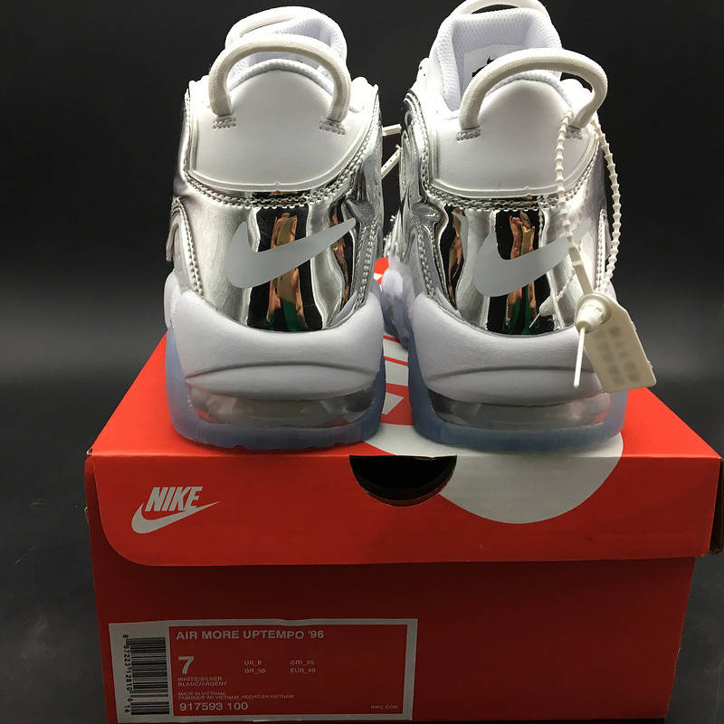nike air more uptempo Ch*0me white 917593-100