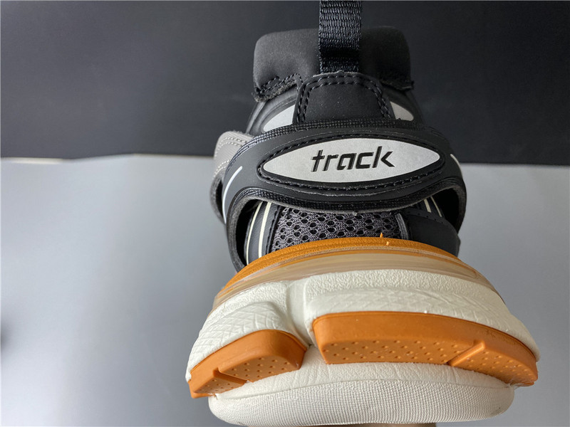 Ba*len*cia*ga tess s. gomma sneakers black and white orange 542436 w1b7 2109