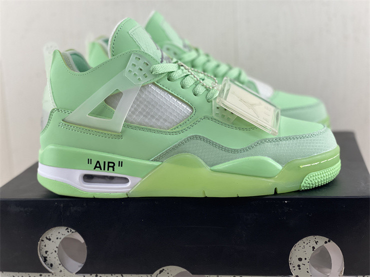 JORDAN 4 RETRO X OW GREEN