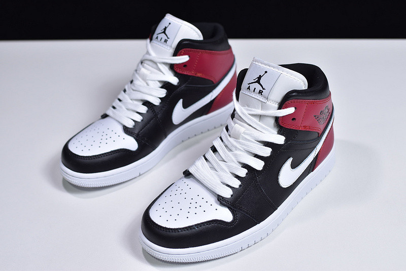 Jordan 1 Mid Black Noble Red (W) BQ6472-016