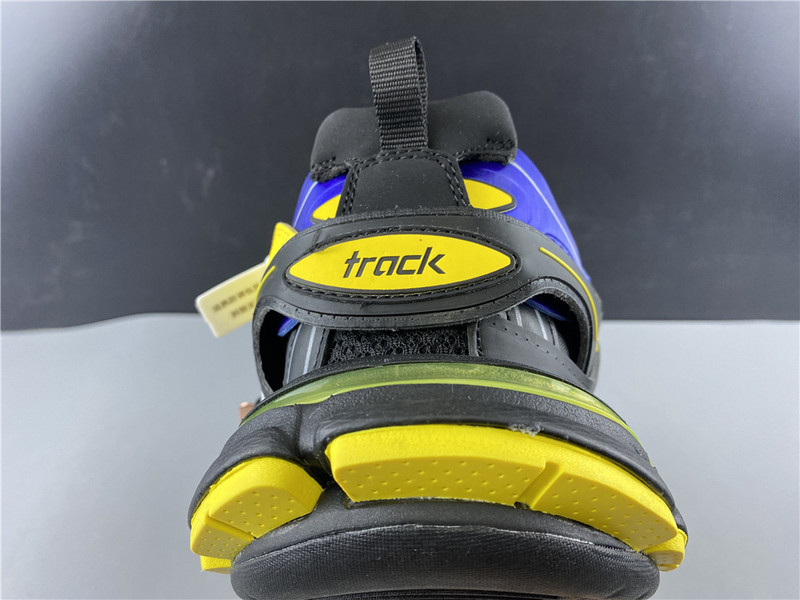 Ba*len*cia*ga tess s. gomma trek low top sneakers (black blue and yellow) 542023 w1gb1 1121