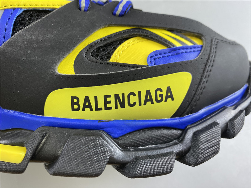 Ba*len*cia*ga tess s. gomma trek low top sneakers (black blue and yellow) 542023 w1gb1 1121